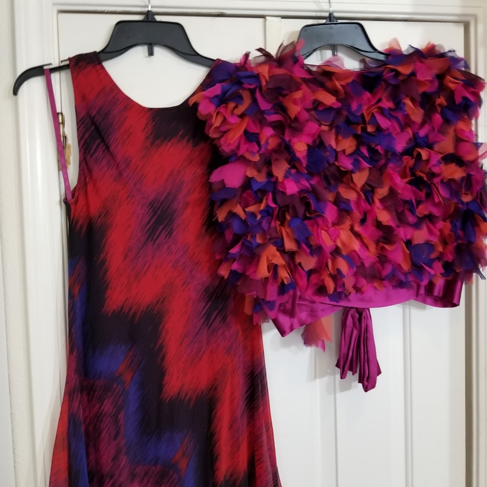 Vintage dress and ruffle jacket set - Picture 6 of 6